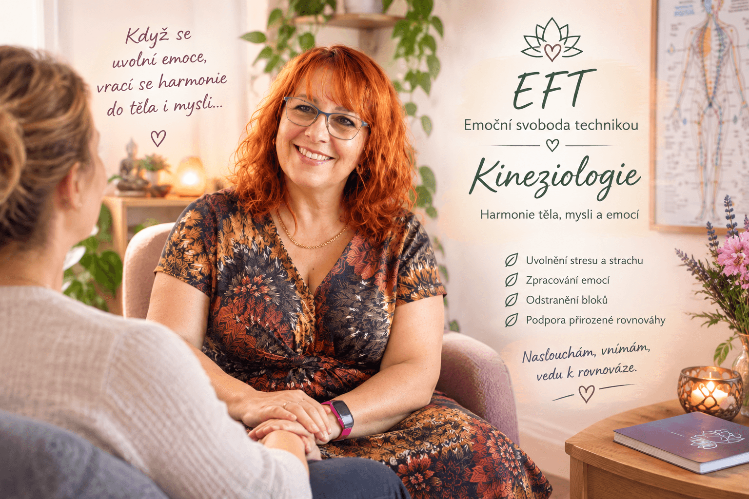Individuální rozhovor při EFT a práci s emocemi